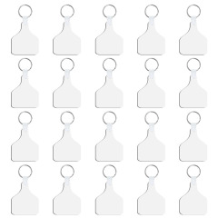 Sublimation MDF Double Sided Print Keyring DIY Personalized MDF Keychains for Branding & Events