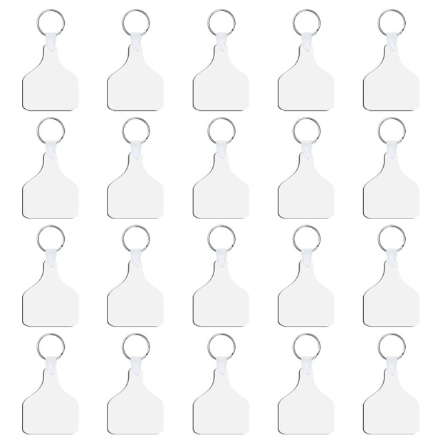 Sublimation MDF Double Sided Print Keyring DIY Personalized MDF Keychains for Branding & Events