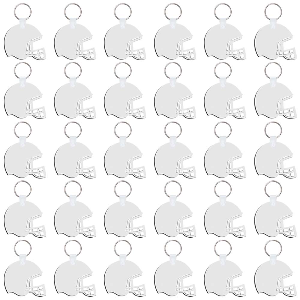 Sublimation MDF Double Sided Print Keyring DIY Personalized MDF Keychains for Branding & Events Diamond, bottle, helmet, T-shirt Shape