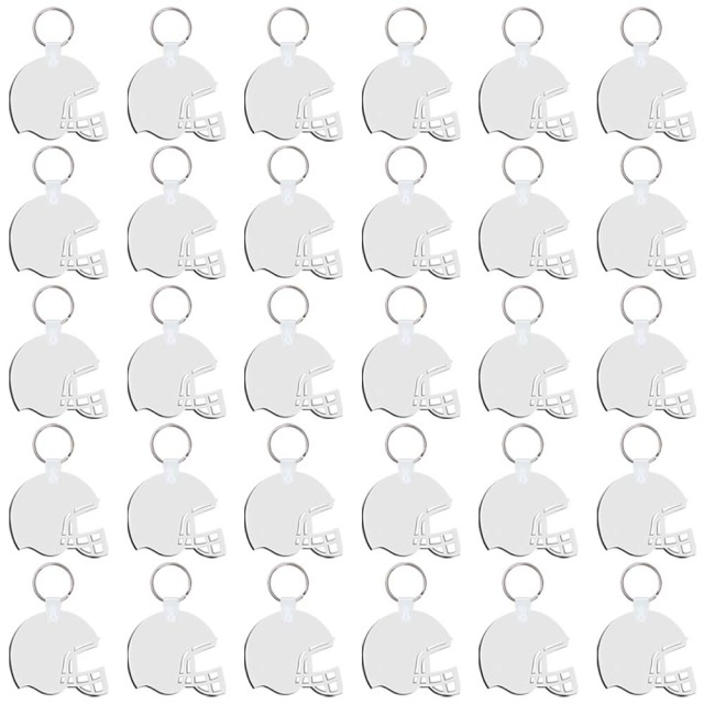 Sublimation MDF Double Sided Print Keyring DIY Personalized MDF Keychains for Branding & Events