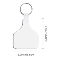 Sublimation MDF Double Sided Print Keyring DIY Personalized MDF Keychains for Branding & Events Diamond, bottle, helmet, T-shirt Shape