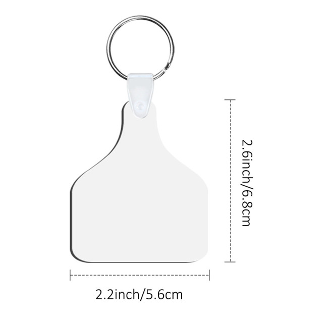 Sublimation MDF Double Sided Print Keyring DIY Personalized MDF Keychains for Branding & Events Diamond, bottle, helmet, T-shirt Shape