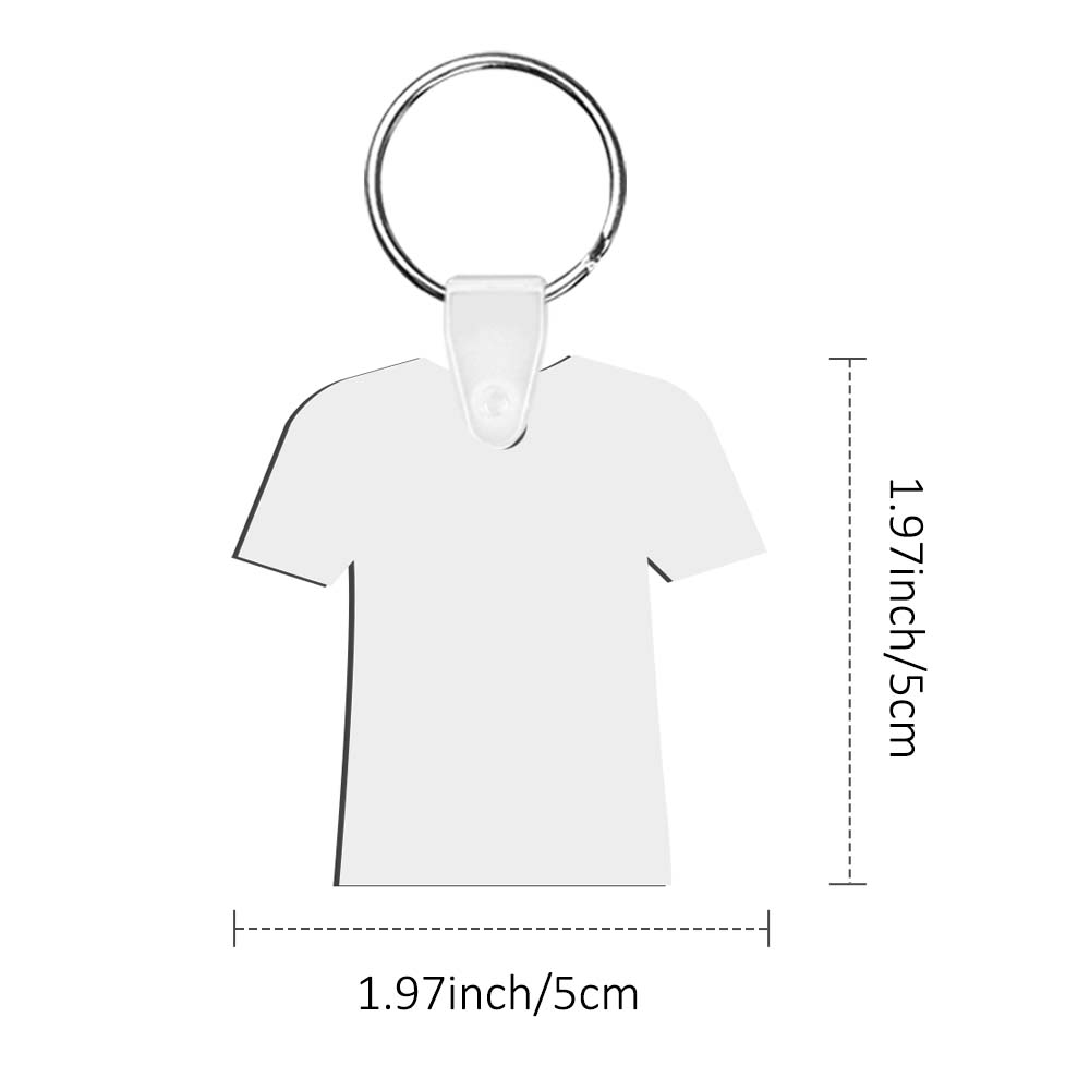 Sublimation MDF Double Sided Print Keyring DIY Personalized MDF Keychains for Branding & Events Diamond, bottle, helmet, T-shirt Shape