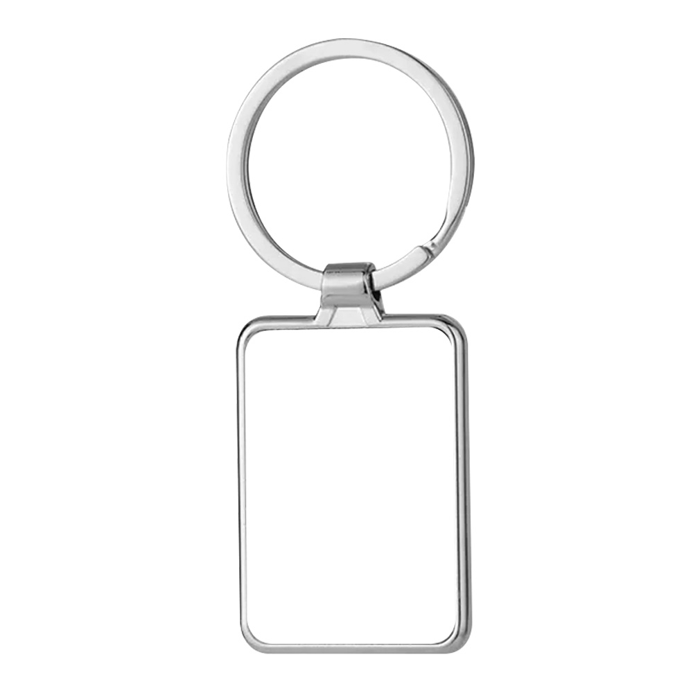 Sublimation Metal Keychains Blank Printable Keyring Heat Press DIY Personalized for Branding & Events Circle, Heart, Rectangle Shape