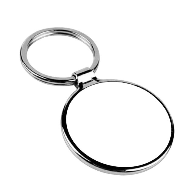 Sublimation Metal Keychains Blank Printable Keyring Heat Press DIY Personalized for Branding & Events Circle, Heart, Rectangle Shape