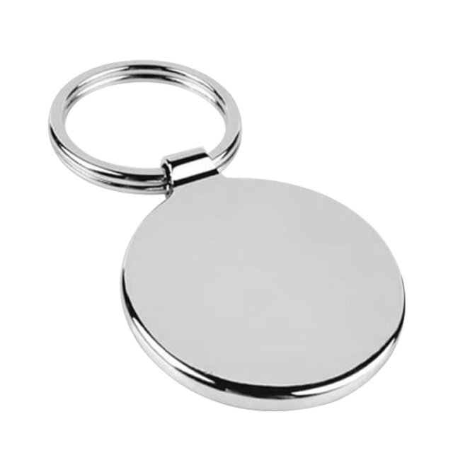 Sublimation Metal Keychains Blank Printable Keyring Heat Press DIY Personalized for Branding & Events Circle, Heart, Rectangle Shape