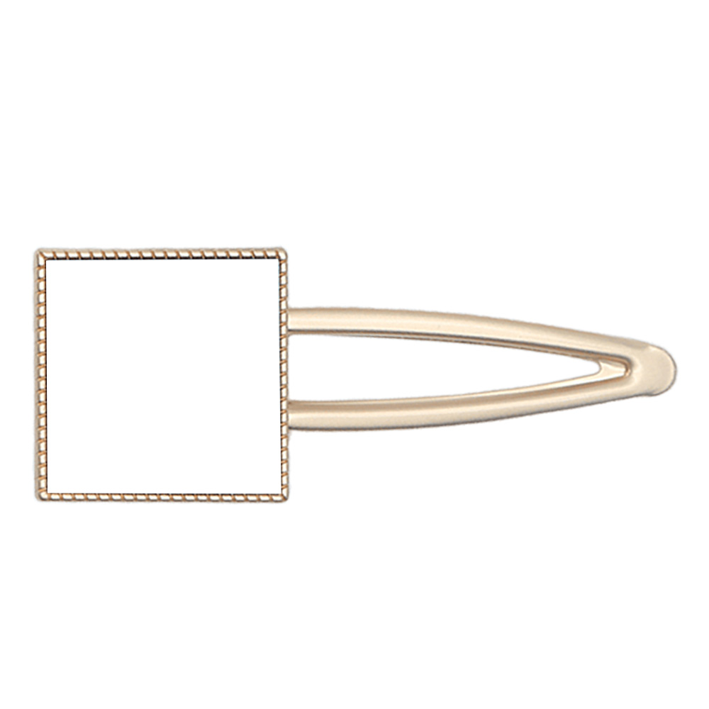 Sublimation Blank Metal Hairpin DIY Custom Design Printable Hair accessories Heat Transfer Small Gift with Multiple Shapes