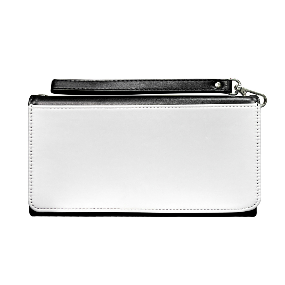 Sublimation PU Leather Women's Wallet Heat Transfer DIY Personalized Single-Sided Printing Portable Wallet with Removable Wrist Strap