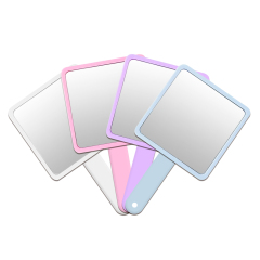 Sublimation 2in1 Handheld Mirror with Comb DIY Customized Removable Hidden Comb Portable Heat Transfer Macaron Colors Small Gift for Girls and Women