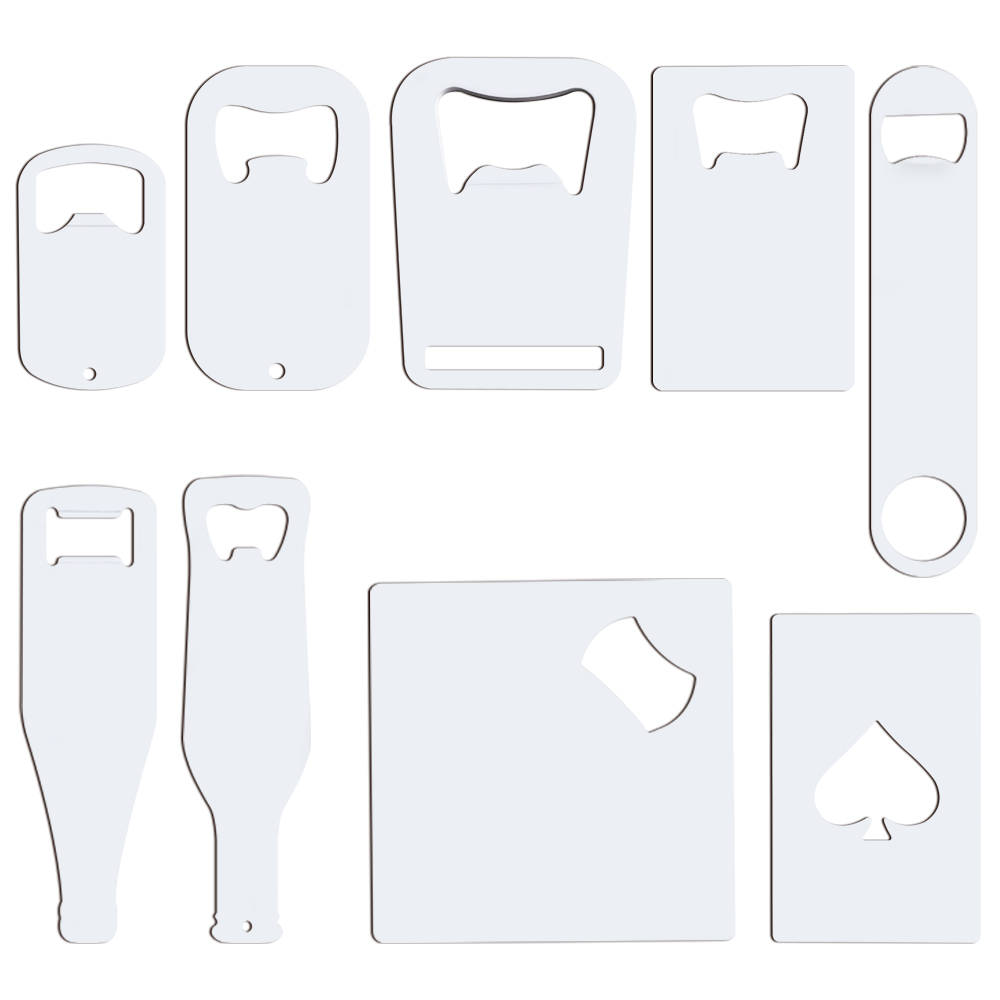 Special Price!!! Sublimation Blank Metal Bottle Openers DIY Custom Design Double-Sided Printable Bottle Opener Heat Transfer for Party, Events with Multiple Shapes