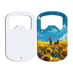 Sublimation Blank Metal Bottle Openers DIY Custom Design Double-Sided Printable Bottle Opener Heat Transfer for Party, Events with Multiple Shapes