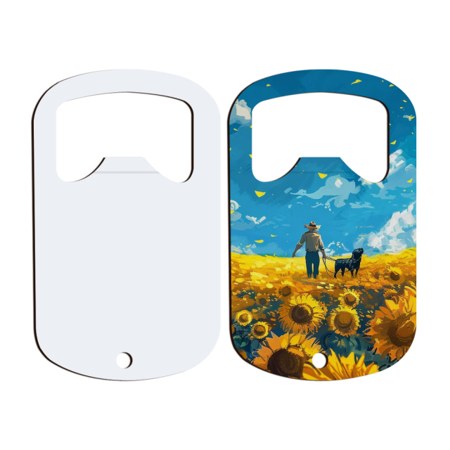 Sublimation Blank Metal Bottle Openers DIY Custom Design Double-Sided Printable Bottle Opener Heat Transfer for Party, Events with Multiple Shapes