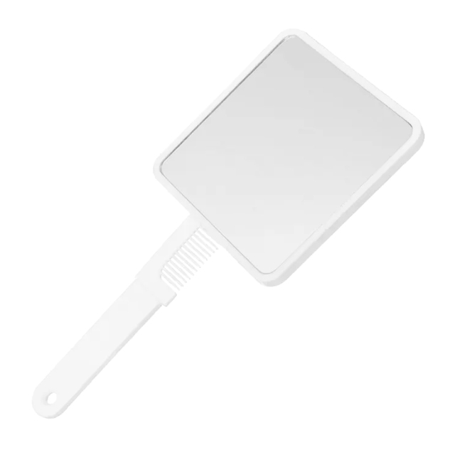 Sublimation 2in1 Handheld Mirror with Comb DIY Customized Removable Hidden Comb Portable Heat Transfer Macaron Colors Small Gift for Girls and Women