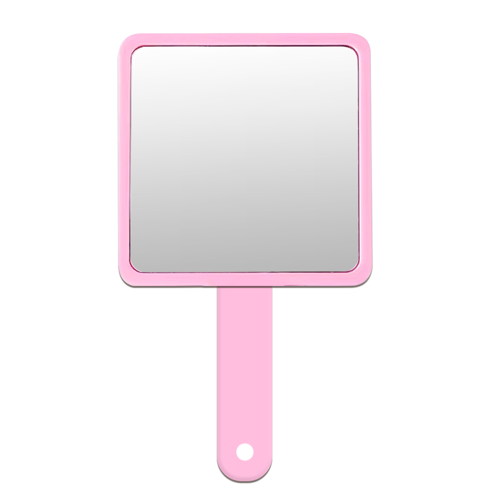 Sublimation 2in1 Handheld Mirror with Comb DIY Customized Removable Hidden Comb Portable Heat Transfer Macaron Colors Small Gift for Girls and Women