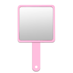 Sublimation 2in1 Handheld Mirror with Comb DIY Customized Removable Hidden Comb Portable Heat Transfer Macaron Colors Small Gift for Girls and Women