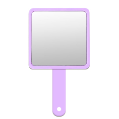 Sublimation 2in1 Handheld Mirror with Comb DIY Customized Removable Hidden Comb Portable Heat Transfer Macaron Colors Small Gift for Girls and Women