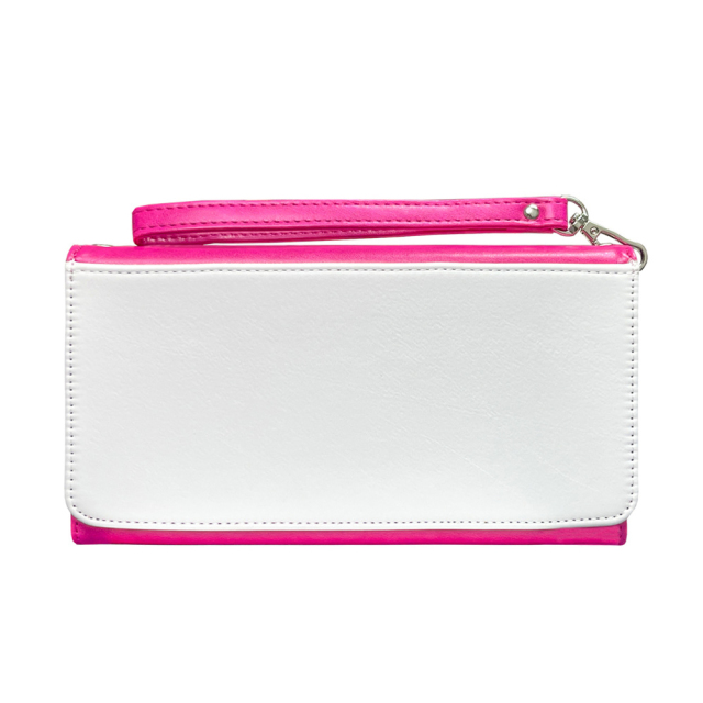 Sublimation PU Leather Women's Wallet Heat Transfer DIY Personalized Single-Sided Printing Portable Wallet with Removable Wrist Strap