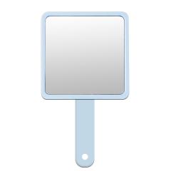 Sublimation 2in1 Handheld Mirror with Comb DIY Customized Removable Hidden Comb Portable Heat Transfer Macaron Colors Small Gift for Girls and Women