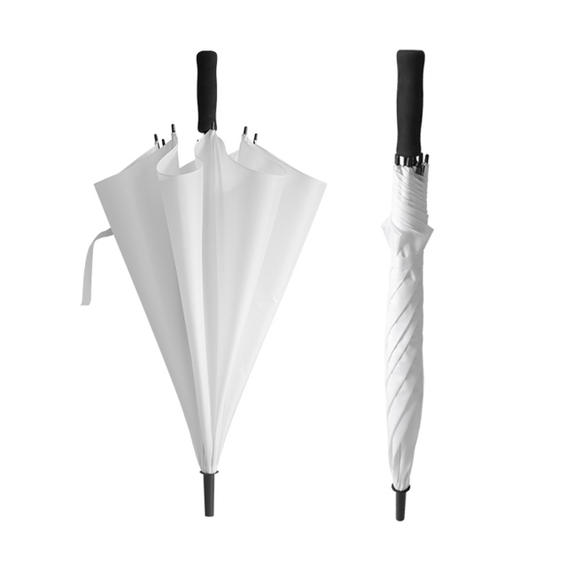 Sublimation Blank Umbrella White DIY Custom Design Printable Advertisement Brand Umbrella Heat Transfer Umbrella for Rain
