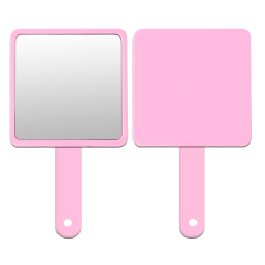 Sublimation 2in1 Handheld Mirror with Comb DIY Customized Removable Hidden Comb Portable Heat Transfer Macaron Colors Small Gift for Girls and Women