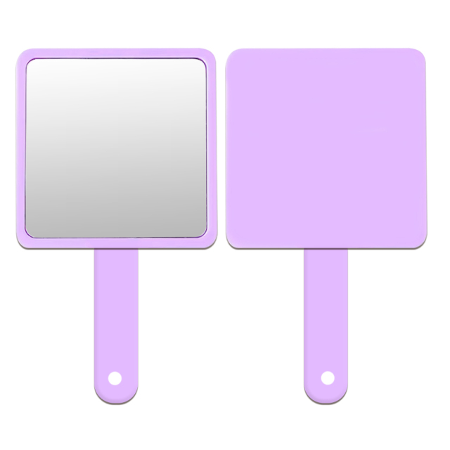 Sublimation 2in1 Handheld Mirror with Comb DIY Customized Removable Hidden Comb Portable Heat Transfer Macaron Colors Small Gift for Girls and Women