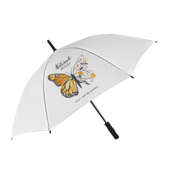 Sublimation Blank Umbrella White DIY Custom Design Printable Advertisement Brand Umbrella Heat Transfer Umbrella for Rain
