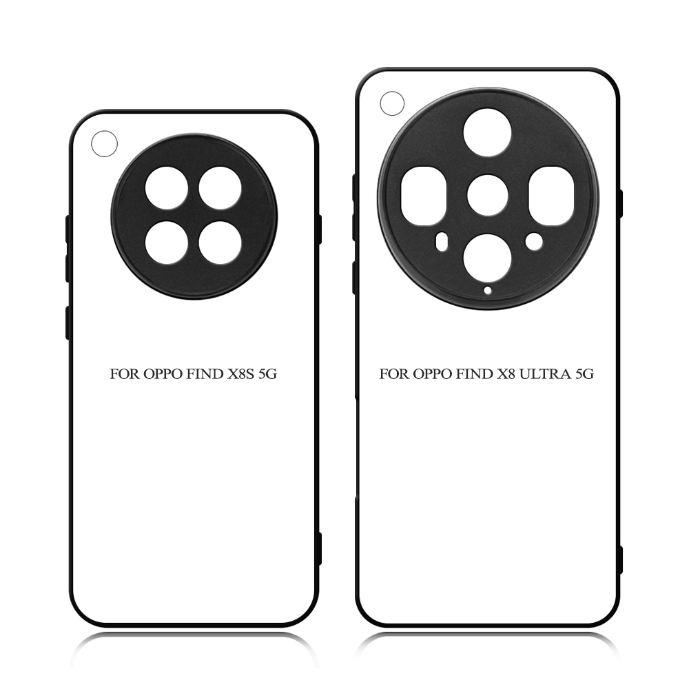 Sublimation Phone Case for Oppo Find X8S 5G, Find X8 Ultra 5G Sublimation Blank 2D TPU Phone Case With Aluminum Insert