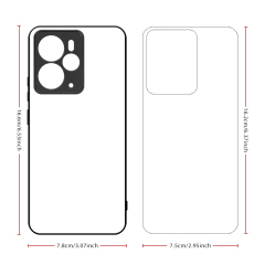 Sublimation 2D TPU Phone Cases for Realme 14 5G, Realme 13 Pro 5G,Realme14 Pro 5G,14 Pro+ 5G,Realme P3 Pro 5G Heat Transfer 2D TPU Phone Back Cover With Aluminum Sheet For DIY Customization.