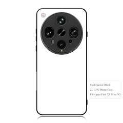 Sublimation Phone Case for Oppo Find X8S 5G, Find X8 Ultra 5G Sublimation Blank 2D TPU Phone Case With Aluminum Insert