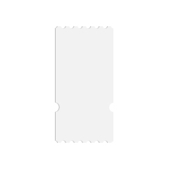 Sublimation Blank PET Concert Tickets Double-side Printing Soft Durable Waterproof Heat Press DIY Ticket