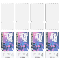 Sublimation Blank PET Concert Tickets Double-side Printing Soft Durable Waterproof Heat Press DIY Ticket