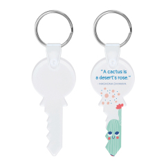 Sublimation Acrylic Keychain Customizable Heat Press Keyring Blank for Single-Sided Creative Printing - Bulk Orders
