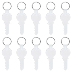 Sublimation Acrylic Keychain Customizable Heat Press Keyring Blank for Single-Sided Creative Printing - Bulk Orders