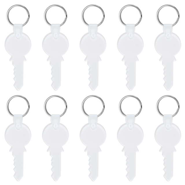 Sublimation Acrylic Keychain Customizable Heat Press Keyring Blank for Single-Sided Creative Printing - Bulk Orders