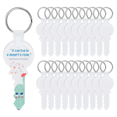 Sublimation Acrylic Keychain Customizable Heat Press Keyring Blank for Single-Sided Creative Printing - Bulk Orders
