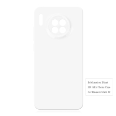 Sublimation 3D Film Hard Phone Case Heat Press Plastic Customizable Phone Cover For Huawei Mate 20, Mate 30 Full Cover Mobile Phone Case