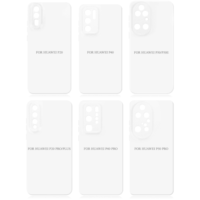 Sublimation 3D Film TPU Phone Case For Huawei P Series Sublimation 3D Soft Phone Case 3D Silicone Phone Cover