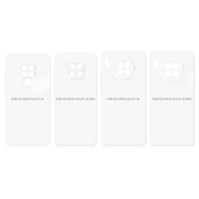 Sublimation 3D Film Hard Phone Case Heat Press Plastic Customizable Phone Cover For Huawei Mate 20, Mate 30 Full Cover Mobile Phone Case