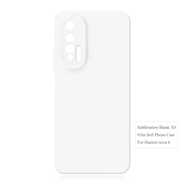 Sublimation 3D Film TPU Phone Case For Huawei Nova Series Sublimation 3D Soft Phone Case 3D Heat Transfer Silicone Phone Cover