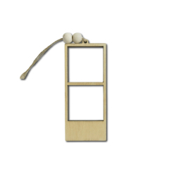 Sublimation Blank Wood Hanging Photo Frame Custom Home Decoration Painting Blanks Photo Frame