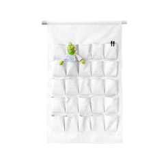 Sublimation Blank Calendar Material Wall-mounted Perforated Triangle Composite Thickened Cotton Linen Storage Bag Grocery Bag Hanging Bag