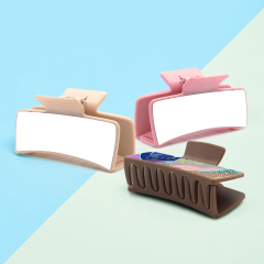 Sublimation Hairpin DIY Grab Clip with Aluminum Sheet Fashionable and Simple Trend Fashionable and Simple Trend Heat Transfer 5 Colors Small Gift for Girls and Women