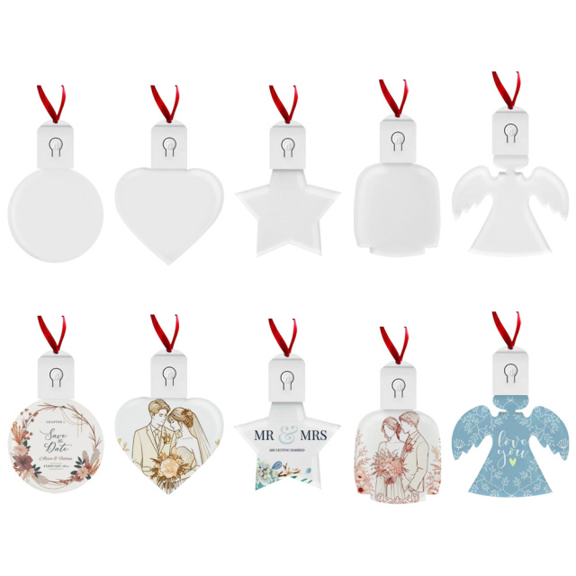 New Arrival Sublimation Acrylic Light Pendant Christmas Decoration Blank Pendant Lights