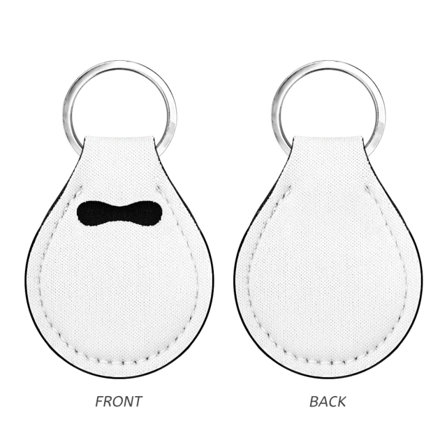 Sublimation Blank Neoprene Coin Bag Keychain Custom Design Heat Press Coin Case Keyring