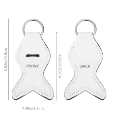 Sublimation Blank Neoprene Keychain Series Custom Design Heat Press Sanitizer Holder Lipstick Case