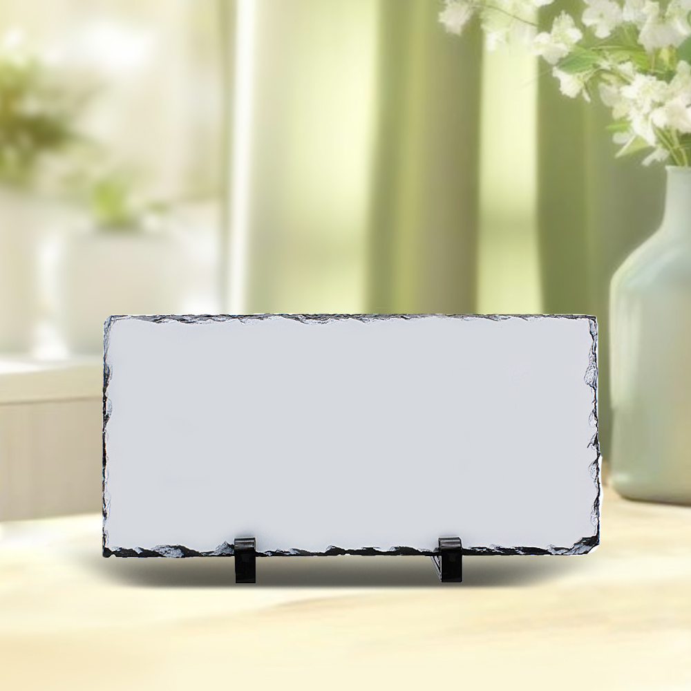Sublimation Natural Rocks Photo Slate Panel DIY Heat Press Printing Photo Frame Home Decoration