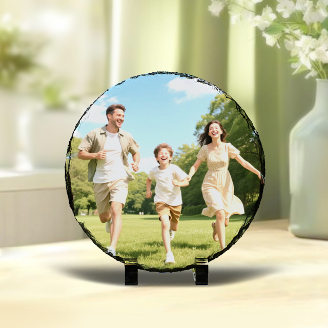Sublimation Natural Rocks Photo Slate Panel DIY Frame