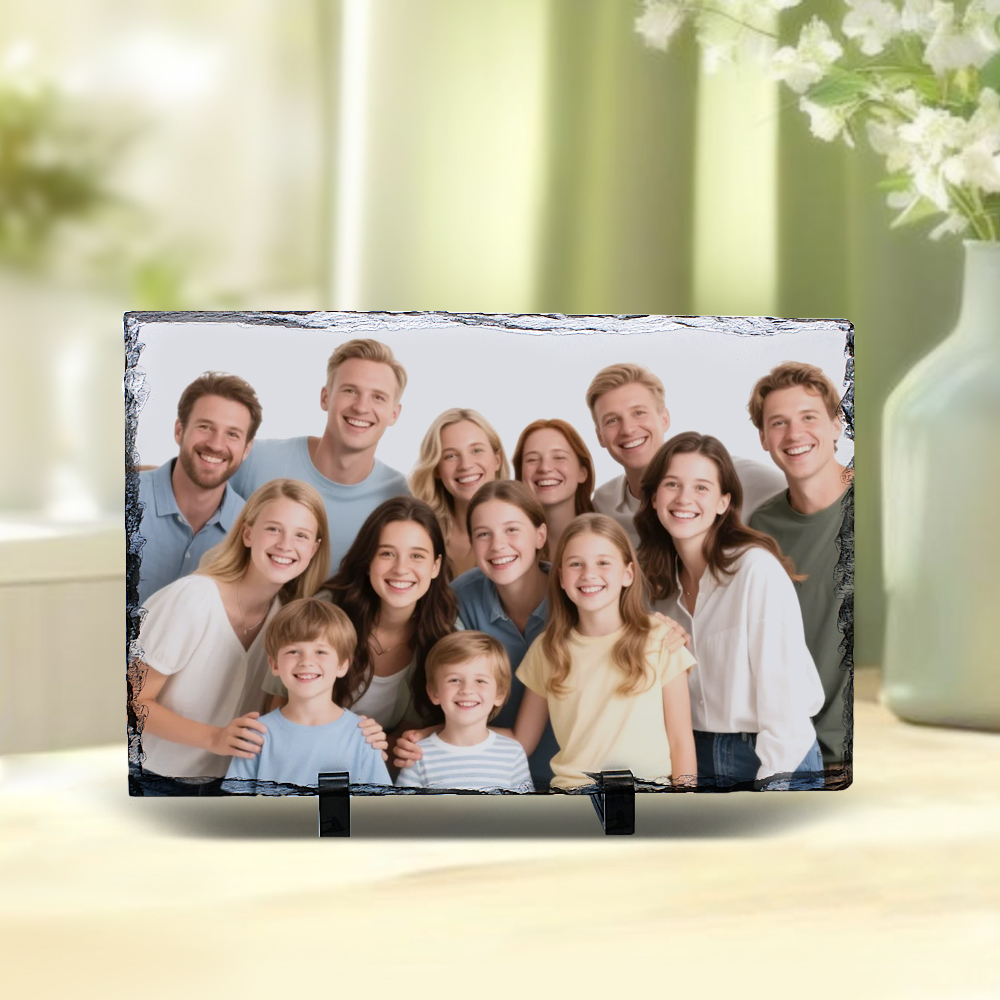 Sublimation Natural Rocks Photo Slate Panel DIY Heat Press Printing Photo Frame Home Decoration