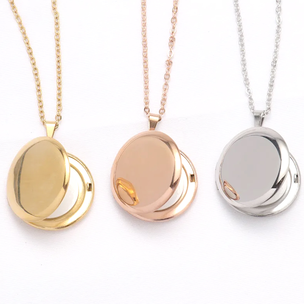 Sublimation Blank Metal Necklace Delicate Jewelry Colors and Shapes Options Personalized Decoration