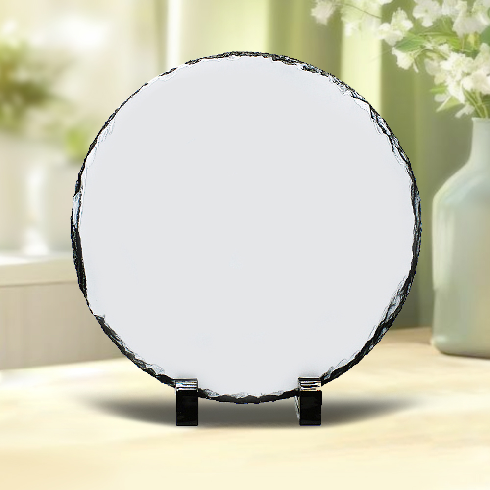 Sublimation Natural Rocks Photo Slate Panel DIY Heat Press Printing Photo Frame Home Decoration
